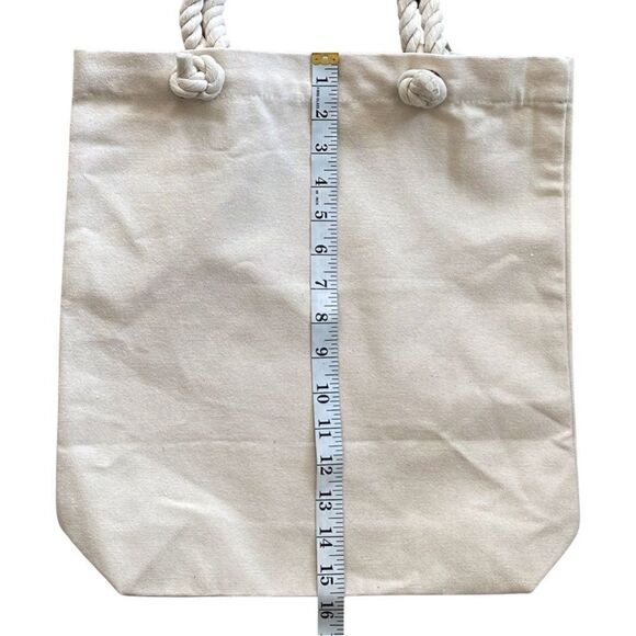 Large Reusable Canvas Shoulder Bag for Teachers - Picture 6 of 6